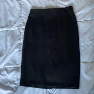 Philosophy black midi skirt.